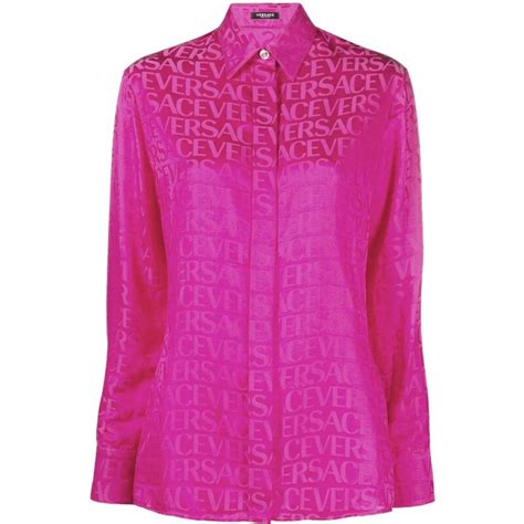 versace camicia rosa|Camicie Versace nuova collezione .